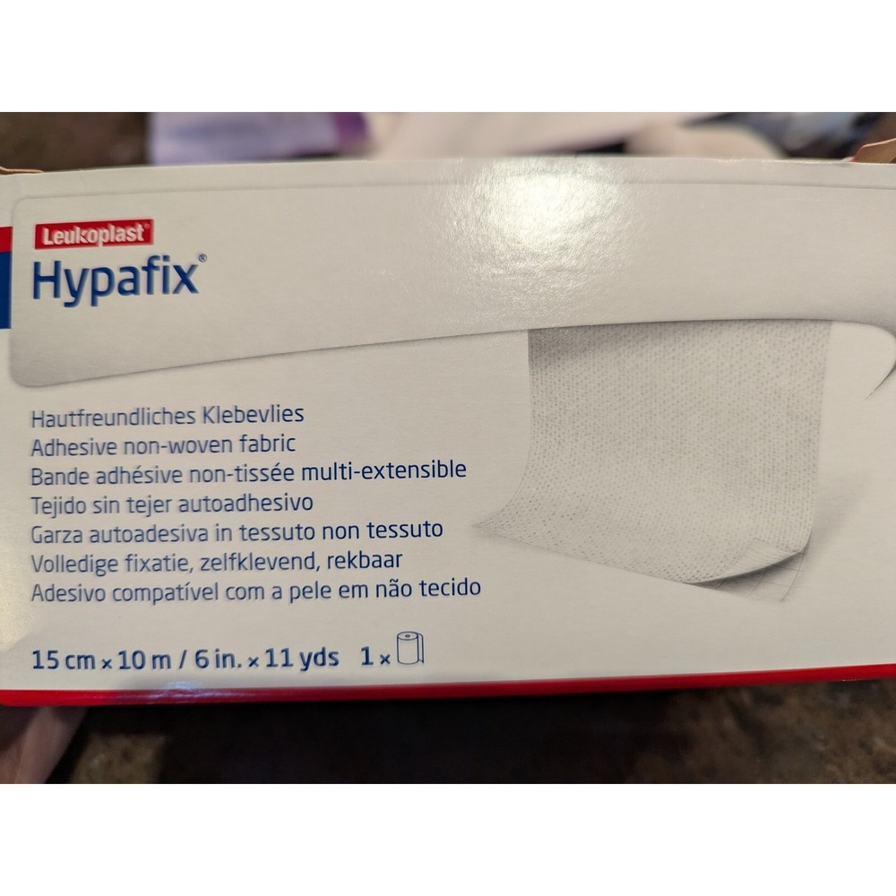 *1-Pack* Leukoplast Hypafix Adhesive Non-Woven Fabric 6" x 11 Yards 15cm X 10cm